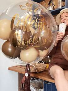 4pcs Transparent Expandable Bubble Balloon, 20/24/36 Inch, Wedding/Birthday Party Decorations, Baby Bath Decor