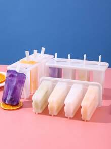 1pc DIY Popsicle Mold, Ice Cream Homemade Tool, Handmade Icecream Maker - Translucent - View 1