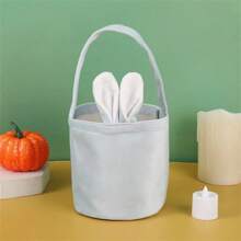 1pc Bunny Ear Basket Handbag Party Gift Box Easter Egg Candy Bag