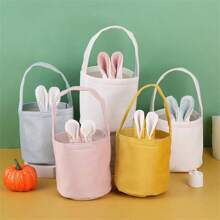 1pc Bunny Ear Basket Handbag Party Gift Box Easter Egg Candy Bag