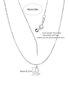 FOREVER QUEEN 925純銀12星座吊墜 12星座女項鍊飾品,精緻簡約經典風格,精美女士生日禮物,送給女友、最好的朋友、禮物