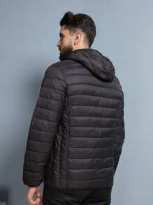 Men Winter Coats - 黑色 - 查看 4