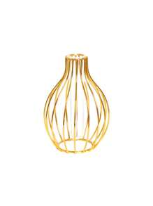 1 Pezzo Vaso in metallo lavorato a mano - Forma geometrica sferica traforata minimalista moderna, centrotavola in stile artigianale per composizioni floreali, decorazione per matrimoni/casa/ufficio, stile rustico di fattoria adatto per tutte le stagioni