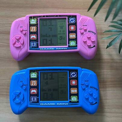 儿童复古手持游戏机 - 大屏幕，经典电子玩具儿童玩具、玩具、男孩玩具
