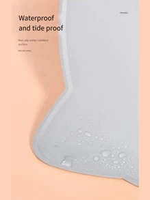 1 pièce, Placemat pour animal de compagnie, tapis pour chat et chien, anti-débordement, antidérapant, imperméable, placemat en silicone, facile à rincer, résistant à l'usure et durable, léger à plier, facile à stocker