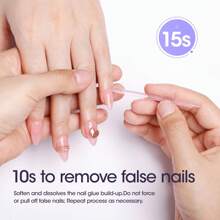 Gellen Removedor de cola para unhas em gel Gellen para unhas postiças 60ml Removedor de cola para unhas falsas Cola sólida para unhas em gel em dicas de unhas falsas Unhas acrílicas, não pode remover cola de base em gel ou esmalte em gel