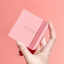 Du lịch Có thể mang đi Cuốn sách màu nước , 300g Tốt Dày Màu nước Không a-xít Và 3.2in Hình vuông Sách , 36 trang Màu nước Sketchbook - Hồng - Xem 6