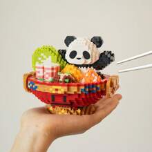 1 Set de Adorables Juguetes de Botella de Rompecabezas de Ensamblaje a Presión con Forma de Criatura de Mascota Panda, Diamante de Olla Caliente, Adecuado para Volver a la Escuela, Año Nuevo, Pascua, San Valentín, Cumpleaños, Regalos Festivos