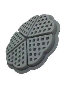 Large 21.5cm Silicone Waffle Pancake Chocolate Egg Air Fryer Mold With 5 Cavities - 彩色 - 查看 4