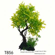 Aquarium Aquatic Plants Plastic Artificial Plants Simulation Tree Ornaments 10.2-11 Inch Tall Fish For Tank Decorations