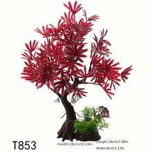 Aquarium Aquatic Plants Plastic Artificial Plants Simulation Tree Ornaments 10.2-11 Inch Tall Fish For Tank Decorations