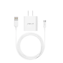 Combo Cargador Tipo C Con Cable 1 metro Usb Carga Rápida 2.4a U-volt compatible con iph 15, Samsung, Moto Garantia - Blanco - Ver 3