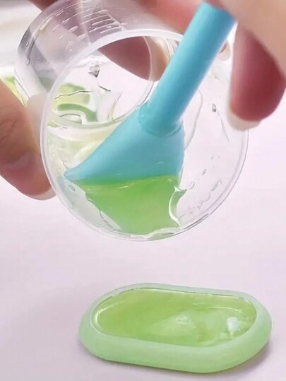 1PC Multifunctional Soft Silicone Brushes For Resin Coloring - PerfectFor DIY Resin Molding, Glue Mixing & Easy Cleaning, Mixing Scraper For DIY Resin Craft Making