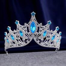 Baroque European And American Style Luxury And Grand Birthday Crown, Bridal Crown For Wedding Dress, Headwear Accessory Tiaras