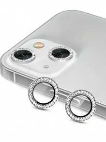 Rhinestone Camera Lens Protector Film Set Compatible With IPhone 12/12 Mini/12 Pro/12 Pro Max,Iphone 13/13 Mini/13 Pro/13 Pro Max,Iphone 11/11 Pro/11 Pro Max,Iphone 14/14 Puls/14 Pro/14 Pro Max,Iphone 15/15 Puls/15 Pro/15 Pro Max, Inlaid Imitation Rhinestone Decorated Camera Cover Tempered Glass Protecting Cover, Colorful Imitation Rhinestone Gift For Birthday, Family, Friends Sparkling Crystal, Lens Protector, Phone Accessories