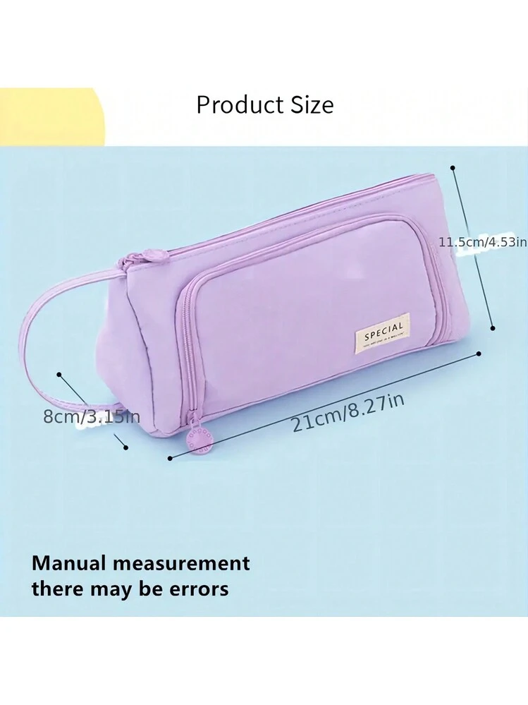 ASTUCCIO scuola 3 ZIP seven SJ GANG triplo scomparto CLACK IT completo GIRL pencil case PRADIPO tre piani