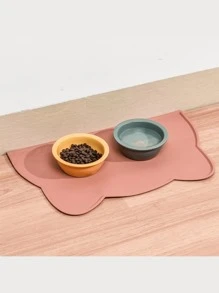 1 pièce, Placemat pour animal de compagnie, tapis pour chat et chien, anti-débordement, antidérapant, imperméable, placemat en silicone, facile à rincer, résistant à l'usure et durable, léger à plier, facile à stocker