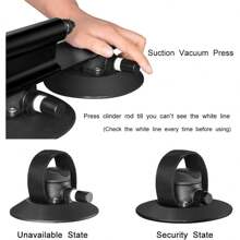 ROCKBROS Suction Cup Bike Rack For Car Roof Top Sucker Bike Rack Quick Release Aluminium Alloy Bike Carrier With Sucker For 3 Bikes - Black - View 4