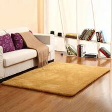 Fluffy Rugs Large Shaggy Rug Super Soft Mat Anti-Slip Carpet For Home Living Room Bedroom - 卡其色 - 查看 1