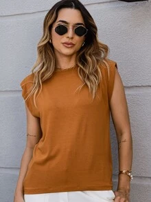 Women Tank Tops & Camis - Camel - View 5