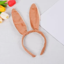 Bunny Ears Headband For Rabbit Cosplay Or Performance, Oversized Plush Bunny Hair Band With Long Ears - Multicolor - View 7