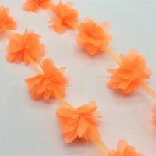 91cm長11入組花朵雪紡簇花，適用於婚紗面料蕾絲飾邊，DIY裁縫布料 - Pick colors - 查看 15