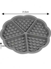 Large 21.5cm Silicone Waffle Pancake Chocolate Egg Air Fryer Mold With 5 Cavities - 彩色 - 查看 6