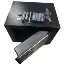 Cofre Eletrônico Digital Em Aço Teclado Senha + 2 Chaves