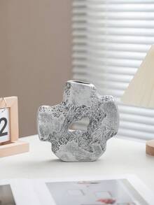 1入組，北歐現代裝飾陶瓷花瓶，適合簡約波希米亞風格的房間裝飾，時尚的書房，家居桌面中心裝飾