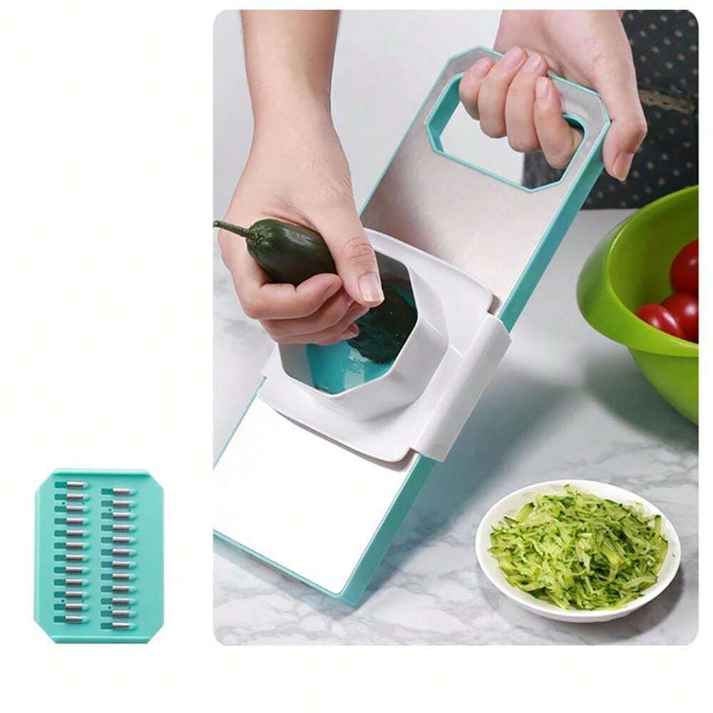 Vegetable Chopper Cutter Food Slicer Dicer With 6 Blades Set Manual