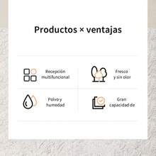 9 rejillas Organizador de ropa multifuncional para guardarropa de vaqueros, ahorro de espacio, malla de nailon - Blanco - Ver 8