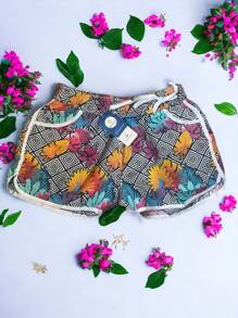 Short de Mujer Estampado Flores - Multicolor - Ver 4