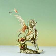 Nàng tiên Nhựa Thủ công mỹ nghệ Đồ trang trí Đối với Nhà  Phòng khách , Sân vườn , Và - vàng - Xem 3