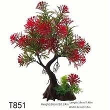 Aquarium Aquatic Plants Plastic Artificial Plants Simulation Tree Ornaments 10.2-11 Inch Tall Fish For Tank Decorations