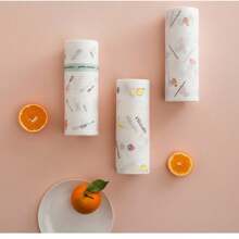 100 Stück/Rolle Schlaffe Spültuch Reinigungszubehör Küchenpapier Einweg-Geschirrtuch Haushalt (Muster zufällig)