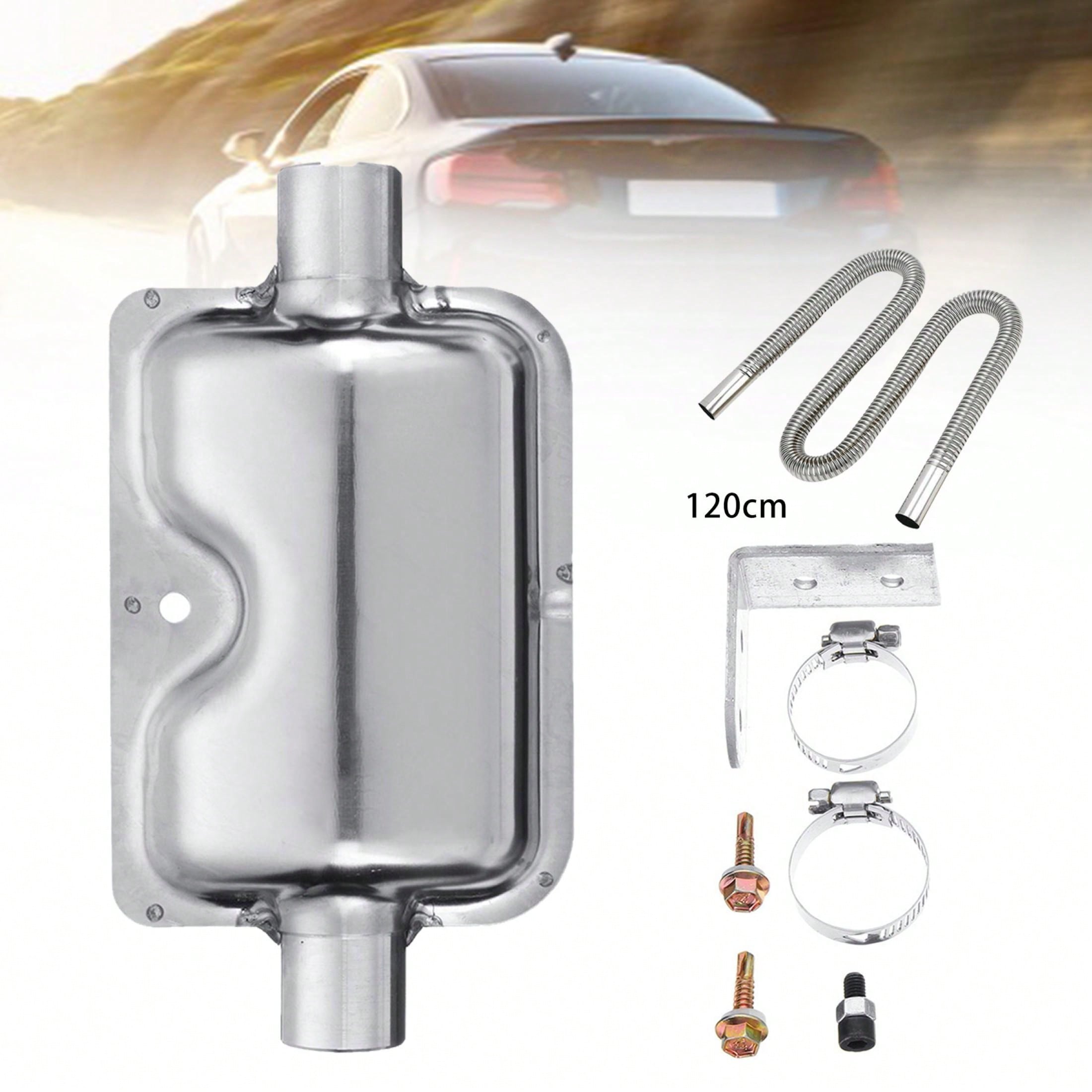 120cmDiesel Heater Exhaust Pipe & Silencer Muffler, Parking Heater