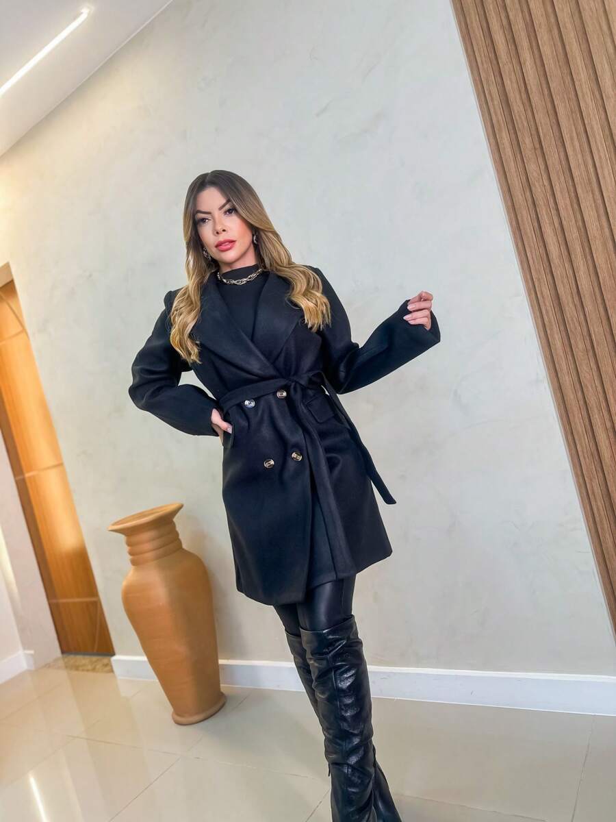 Women Overcoats - Black - View 1