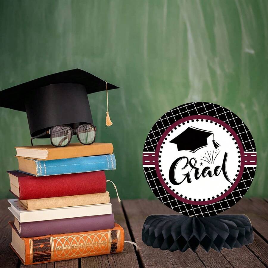 6PCS Graduation Decorations Class Of 2024, Congrats Grad