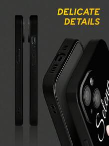1 pieza Funda de teléfono personalizada con nombre, Funda de teléfono móvil personalizada con zapatos de ballet rosa, Funda de teléfono personalizada para bailarina, Funda de teléfono TPU, Protección antichoque para su teléfono, Serie de teléfonos, Funda para Phone Pro/Pro Max/X/XR/XS/XS Mini/Max, Regalo único para ella, Regalo de cumpleaños, Novia, Amante, Esposa, Amigos, Ideal para bailarina