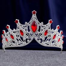 Baroque European And American Style Luxury And Grand Birthday Crown, Bridal Crown For Wedding Dress, Headwear Accessory Tiaras