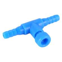 10 Pieces Plastic Aquarium Fish Tank 2 Way Air Pump Control Valves, Blue - Multicolor - View 4