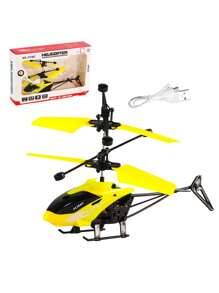 1pc Quà tặng cho trẻ em Máy bay trực thăng điều khiển từ xa Rc Đồ chơi bay bằng nhựa Cảm biến cử chỉ Máy bay Đồ chơi giáo dục tương tác có đèn LED Bộ cho bé trai và bé gái (Có phiên bản điều khiển từ xa và không có phiên bản điều khiển từ xa) - nhiều màu - Xem 21