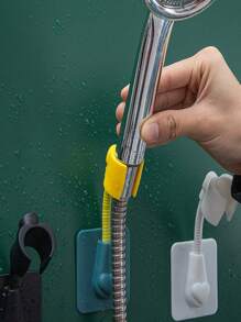 1 Stück bohrlochfreier schwenkbarer Duschkopfhalter, verstellbare Duschkopfhalterung für das Badezimmer (Zufällige Farbe)