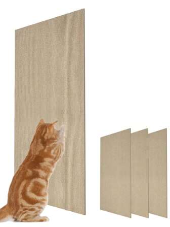 LINKOOL Muur Krabpaal bord Zelfklevend Tapijt Verticaal Slijtvast Slijpen Klimrek Sofa Bescherming Katten Mat