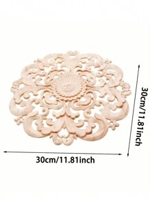 1 Pc Inlaid Wood Carvings, Unpainted Furniture Bed Doors Cabinet Trims