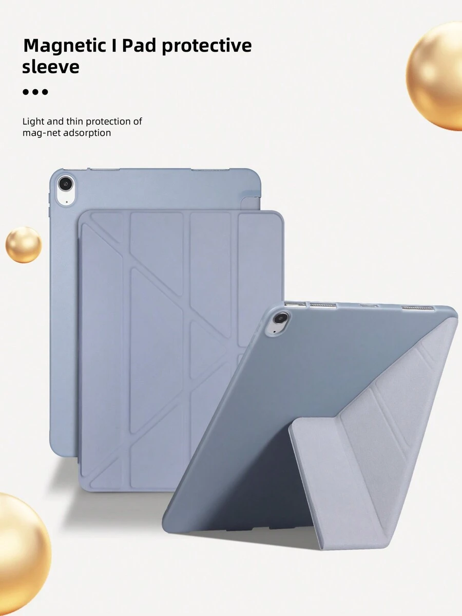 硅膠觸控變形Y折疊式iPad保護套，適用於iPad Mini1/2/3/Mini4/Mini5/Mini6/9.7/10.2/10.5/Air4/Air5/10th/10.9/Pro11in/Air11in(M2)/Pro11in(M4)等型號
