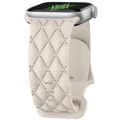 1 件全新雕刻硅胶表带兼容 表带 44 毫米 40 毫米 45 毫米 49 毫米 41 毫米 38 毫米 42 毫米设计师格纹运动表带手链兼容 Ultra 2 系列 Se 7 6 5 4 3 8 9 替换腕带女士智能手表配件