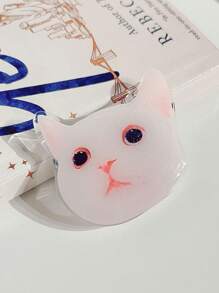 Ins實色手機殼，適用於iPhone 15 11 14 13 12 Pro Xs Max XR X 7 8 6 Plus SE 2020，帶貓咪支架，奢華金屬相機框手機殼，防震保護背殼 - 白色 - 查看 10