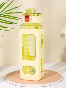 1 件，700 毫升运动水壶，便携式吸管杯，运动型塑料便携式方形水壶，4 种颜色 - 方形水杯 - 查看 9