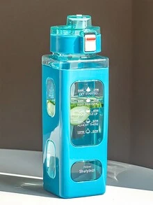 1 件，700 毫升运动水壶，便携式吸管杯，运动型塑料便携式方形水壶，4 种颜色 - 方形水杯 - 查看 13
